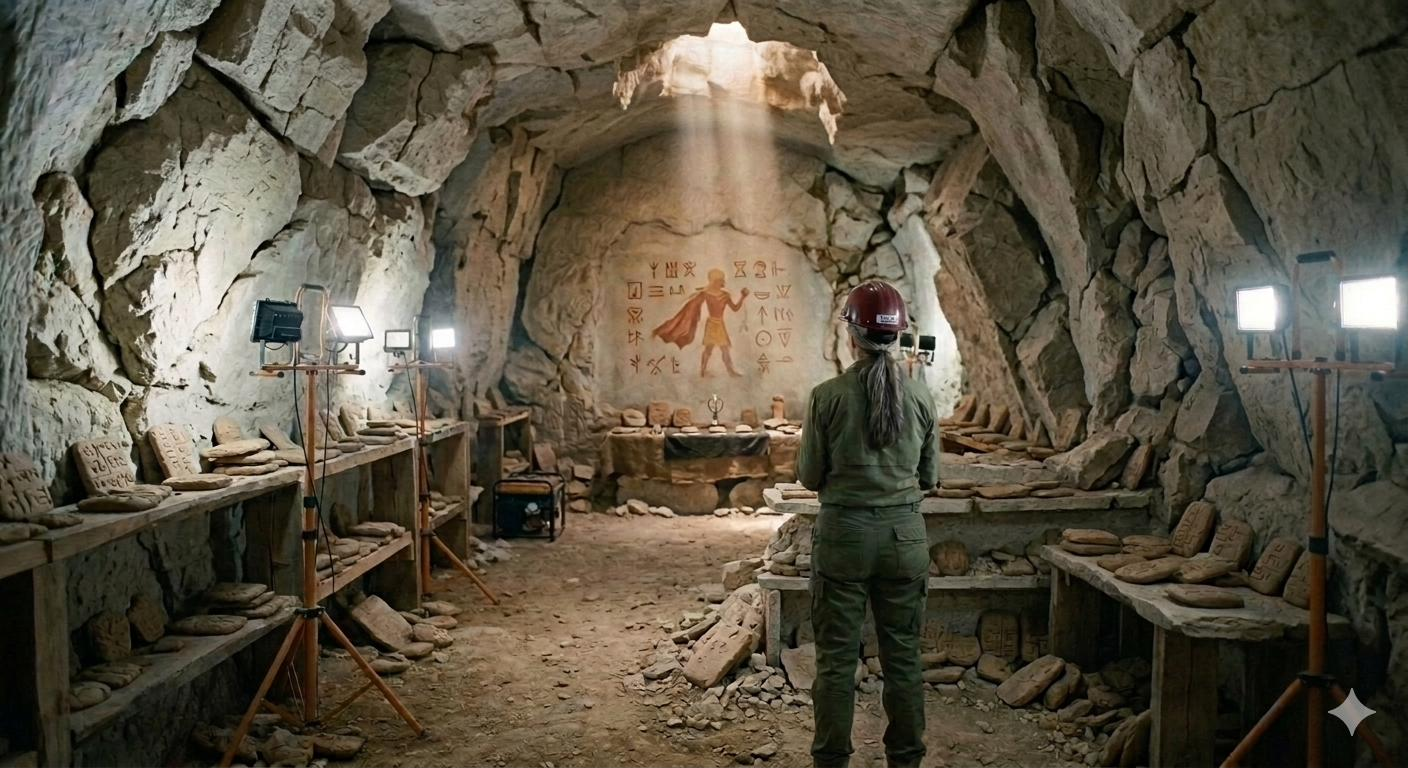 The chamber, the moment the light fell on the figure